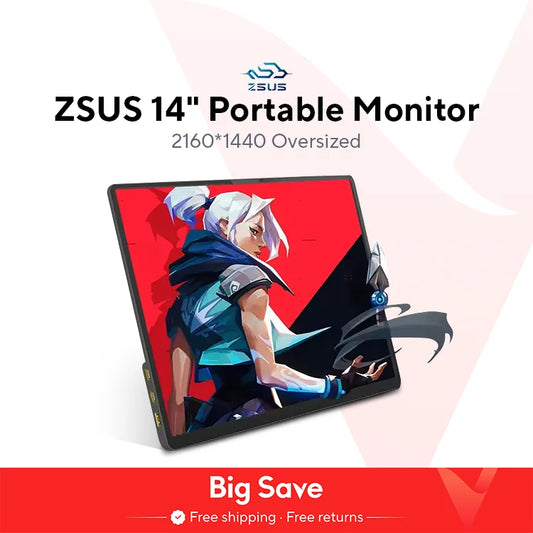 ZSUS 2160*1440  14-inch 2K Portable Monitor 60HZ